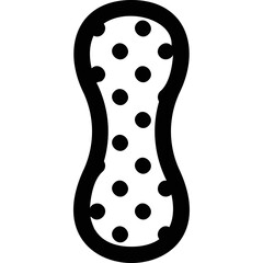 Simple vector icon menstrual pad