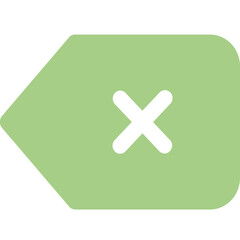 Obraz premium Delete icon logo design vector