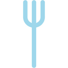Fork icon logo design vector