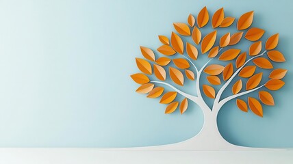 Unique family tree artwork, custom names and dates, 3D illustration