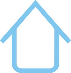 Residence home icon vector