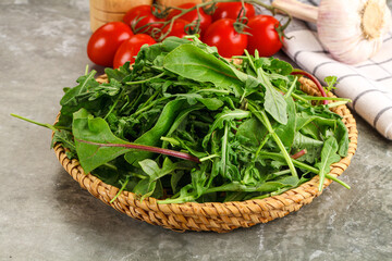Arugula and spinach mix salad