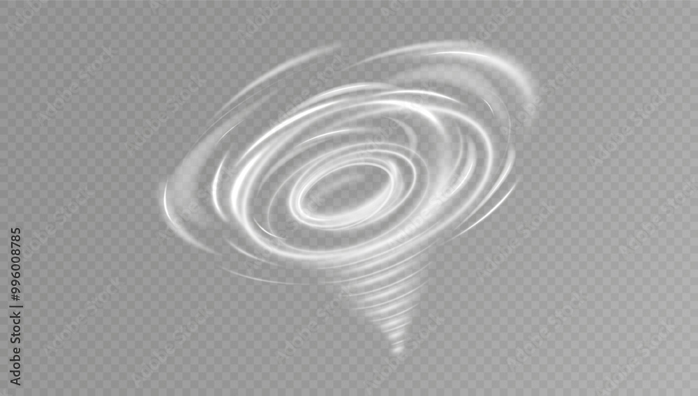 Poster Tornado.Light effect.Vector graphics