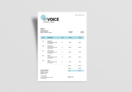 Simple Invoice Layout