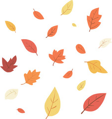 Fototapeta premium Falling Autumn Leaves
