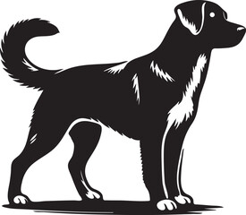 Dog silhouette vector art illustrator (30)
