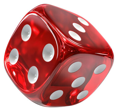 PNG Red dice with white dots