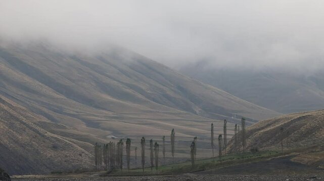 Khinaliq, Azerbaijan The view from the highest village in Azerbaijan and  the Gudiyalchay River valley