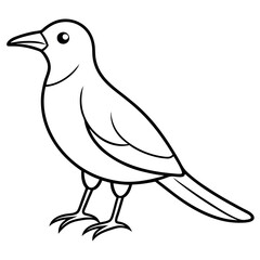    A cute bird vector art illustration.
