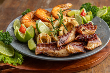 Delicious dish of food served in a restaurant.