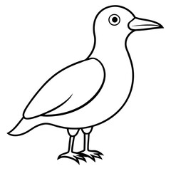    A cute bird vector art illustration.
