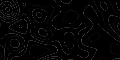 Abstract lines background. Contour maps. Vector illustration. The stylized height of the topographic map contour in lines and contours isolated on transparent. technology topo landscape grid map text