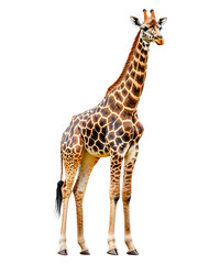Obraz premium Giraffe animal wildlife zoo safari africa, Transparent background
