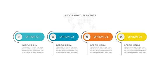 Modern infographics business template design
