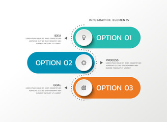Modern infographics business template design