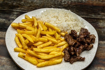 Delicious dish of food served in a restaurant.