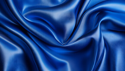 Obraz premium blue satin silk fabric texture background
