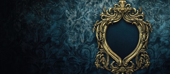 2d decorative card featuring ornate frame design