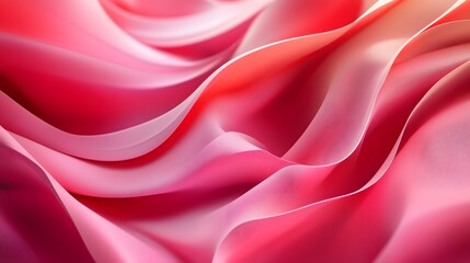 Obraz premium A beautiful abstract background of smooth lines in shades of red and pink, creating an elegant and stylish wallpaper for your design projects