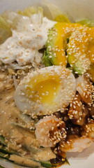 Japanese traditional onigiri with fish