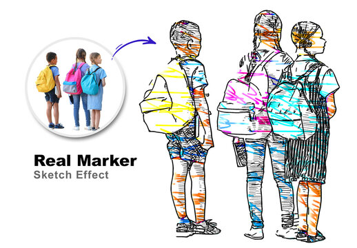 Real Marker Sketch Effect
