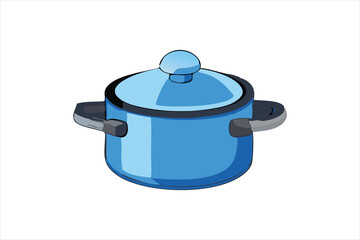 Obraz premium Modern Pressure cooker vector art illustration 