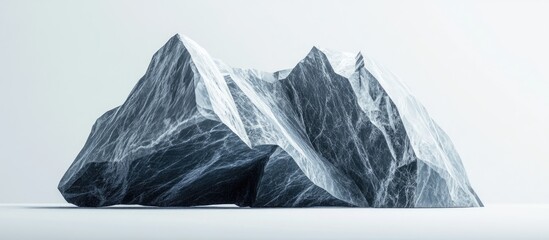 Abstract 3D Textured Shape of Geometric Marble Stone