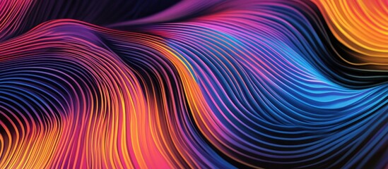 Vibrant interwoven lines creating a contemporary visual effect