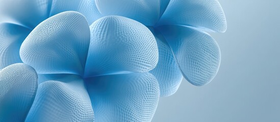 Abstract 3D object featuring a clover shaped textured balloon design