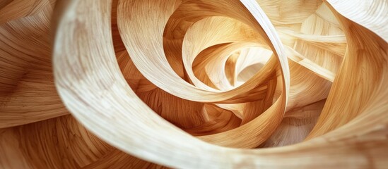 Artistic wooden abstract structure