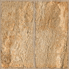 Stone wall background, exterior parking tiles design, rustic beige brown craft stone, ceramic vitrified tile decor, interior and architectural designs, stone texture background with border.