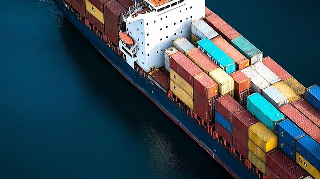 Cargo ships stranded offshore due to new economic sanctions, maritime trade blockage, global shipping restrictions