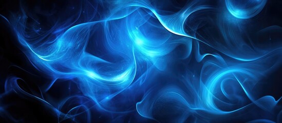 Abstract blue backdrop featuring striking light and dark accents Surreal Art Nouveau design suitable for wallpapers projects and creative endeavors