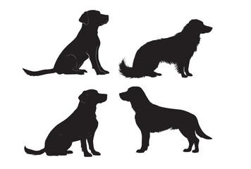 dog silhouette vector