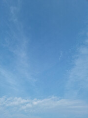 
Blue sky with feathery clouds
