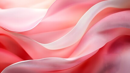 Obraz premium A beautiful abstract background of smooth lines in shades of red and pink, creating an elegant and stylish wallpaper for your design projects