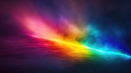 Photography of a rainbow against a dark backdrop Abstract web design Banners and panels Unique surrealistic elements with light dispersion Ideal for desktop backgrounds and creative designs