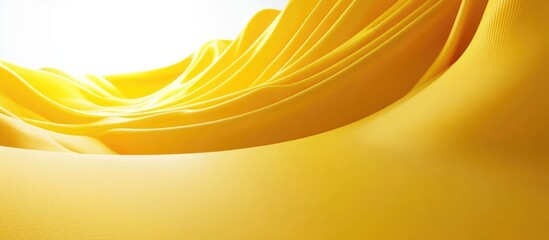 Surreal yellow abstract background created through 3D rendering
