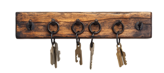 Group of Keys Hanging on a Wall