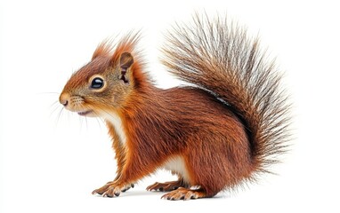 Obraz premium Animal squirrel isolated on white background 