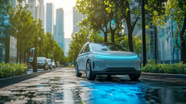 A futuristic app offering personalized transport solutions based on user preferences, like electric car-sharing or bike rentals