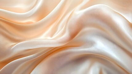 Obraz premium Delicate Silk Fabric in Flowing Folds with Rich Texture and Copy Space