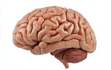 Brain isolated on white background
