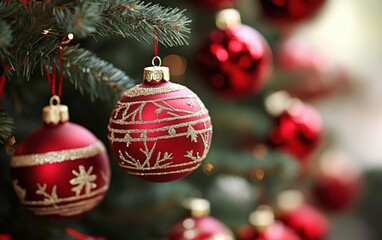 Christmas decoration. Christmass balls. Decoration on Christmass