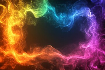Abstract Colorful Smoke Design