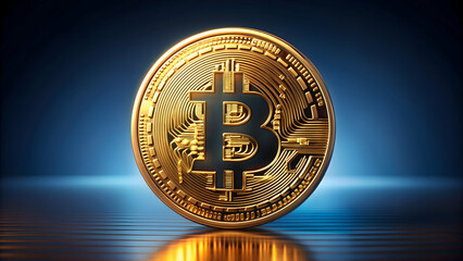 Cryptocurrency Bitcoin in a digital concept , digital, currency, blockchain, investment, technology, finance