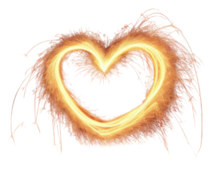 PNG Heart sparkler sparks light.