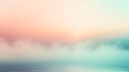 Obraz premium Ethereal Misty Gradient Background with Dreamlike Atmosphere