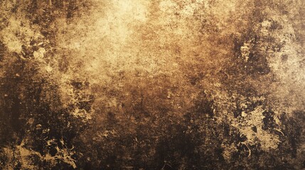 Obraz premium Abstract brown grunge background with gold accents.