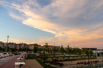 River in downtown Balikesir, Turkiye